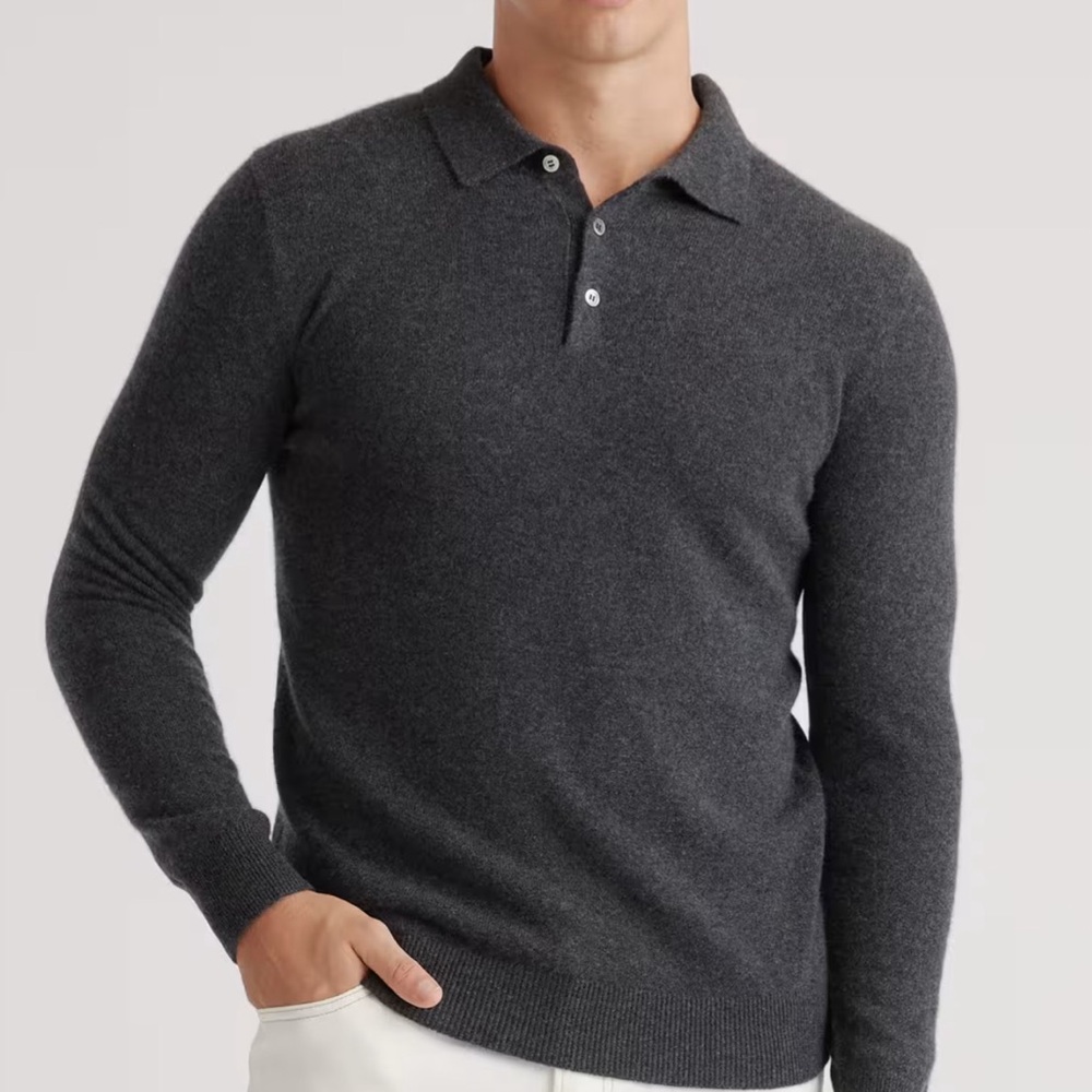 Quince Dark Gray Polo Shirt